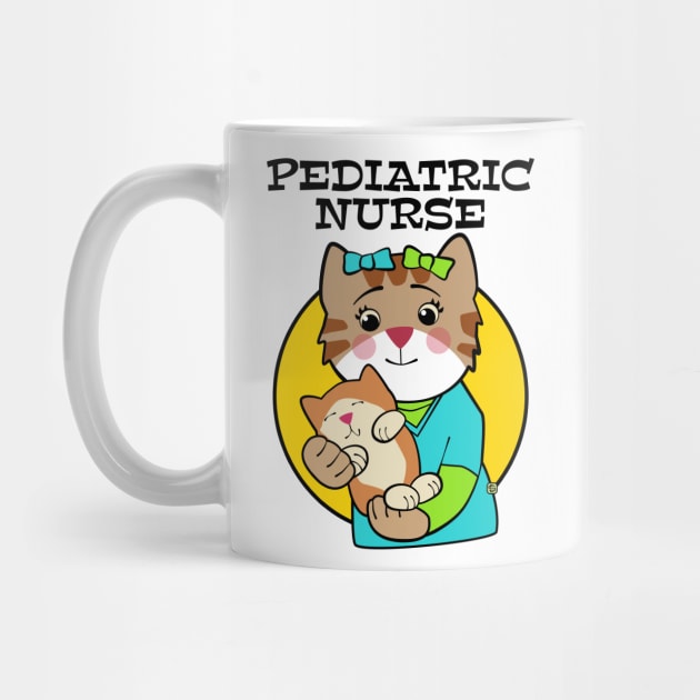 Pediatric Nurse Cat with Kitten by Sue Cervenka
